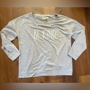 Rae Dunn “be kind” women’s lightweight pullover sweater Sz large
